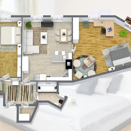 Luxury 3kk W/2kingbeds 65”tv,next Wenceslas Sq Apartament